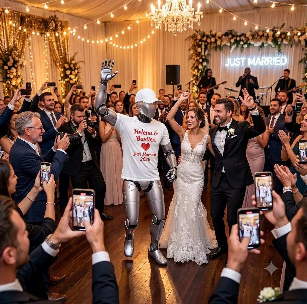 Mariages — TOM, robot humanoïde, en intervention